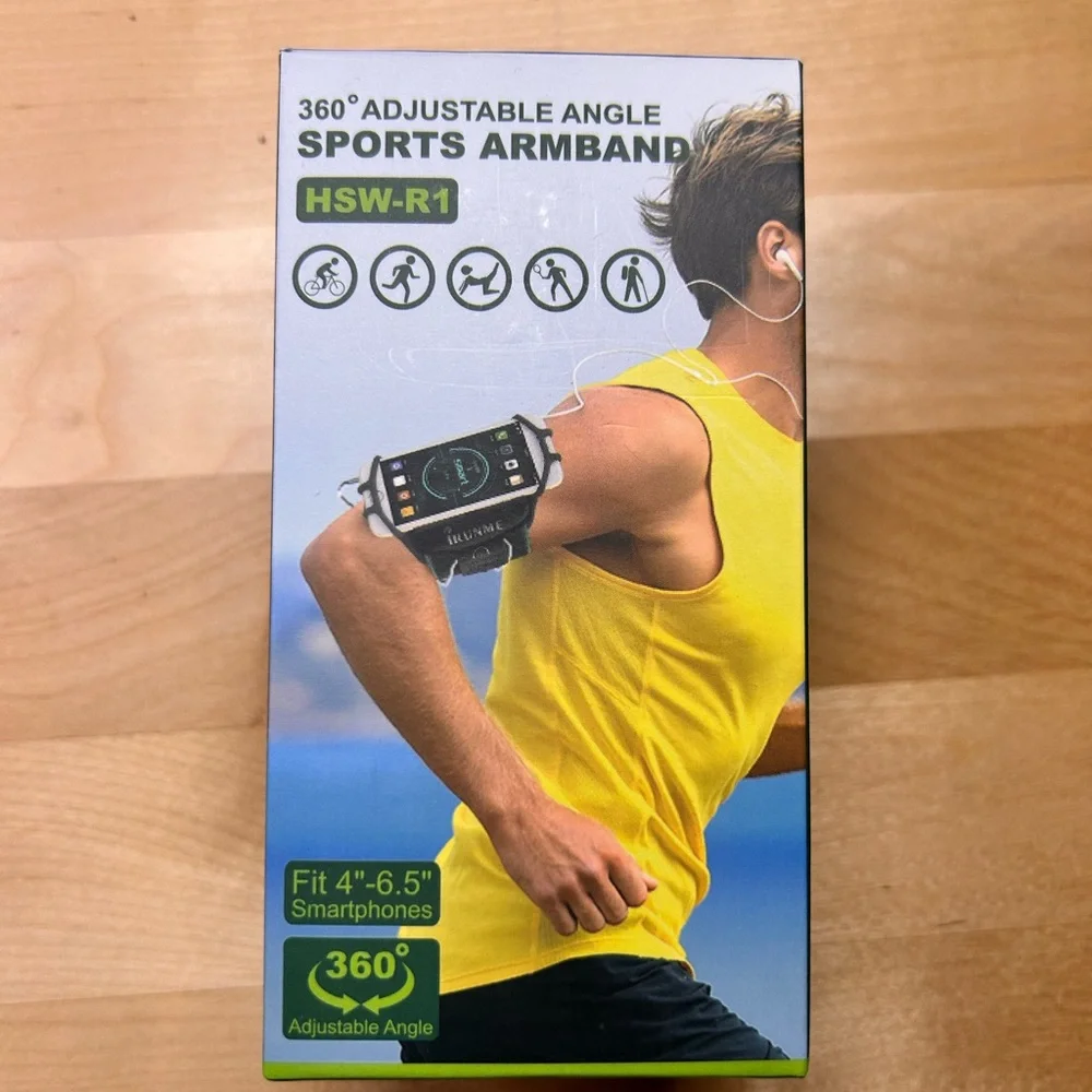Black/Blue 360° Sports Armband
